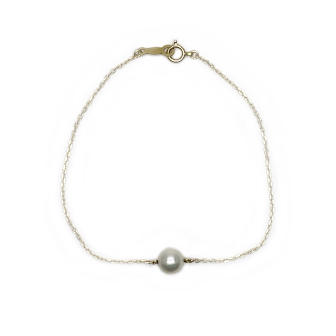MIKIMOTO パール 約6.8mm ブレスレット K18YG-