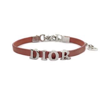 クリスチャンディオール　ブレスレット　DIOR レザー ブラウン 希少