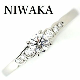 ニワカ(俄)のNIWAKA 俄 ダイヤモンド 0.20ct D-VVS1-3EX リング 花麗(リング(指輪))