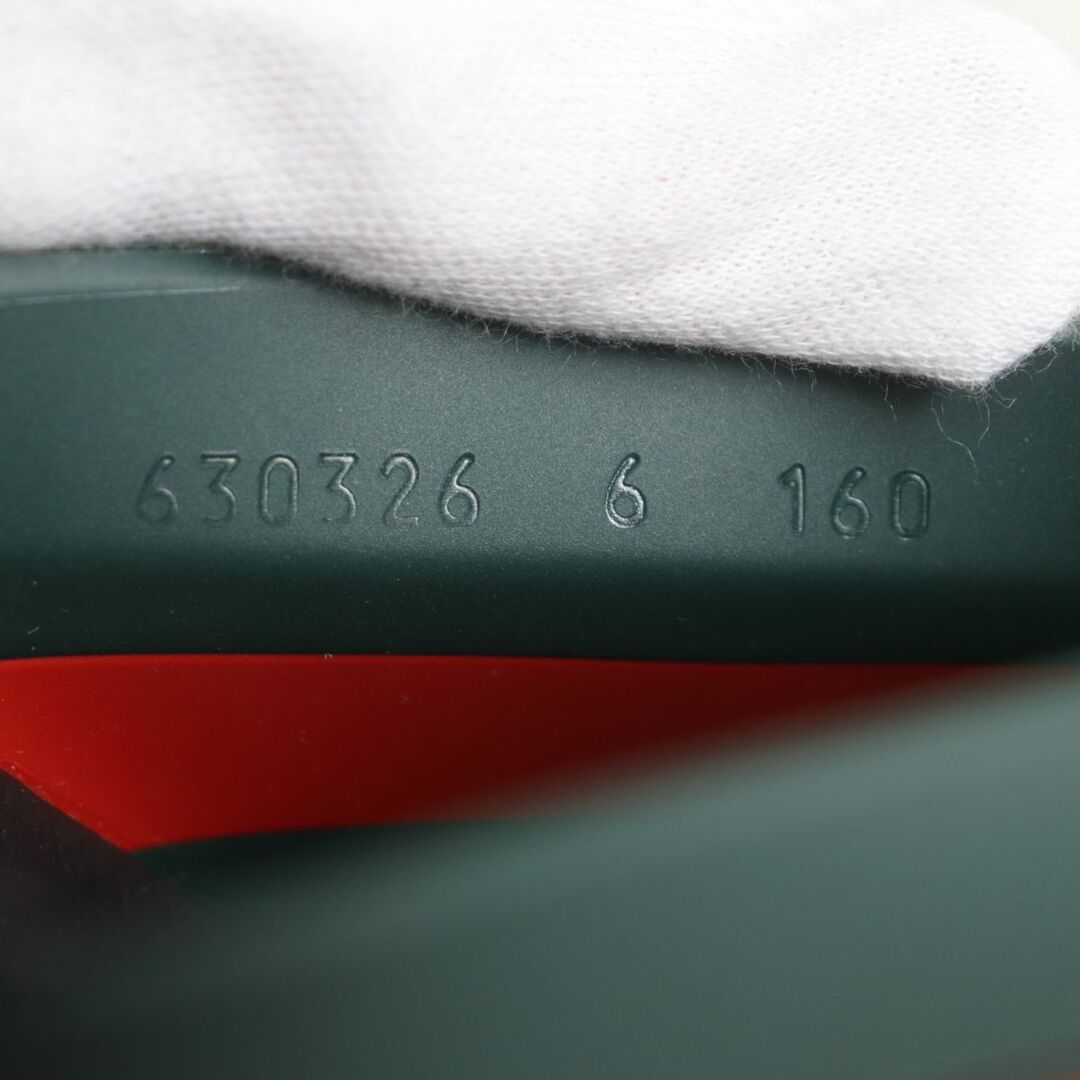 極美品▼2022年製 GUCCI グッチ 630326 ウェブライン ラバー スライドサンダル/シャワーサンダル 赤×緑×黒 6(25cm) メンズ  イタリア製