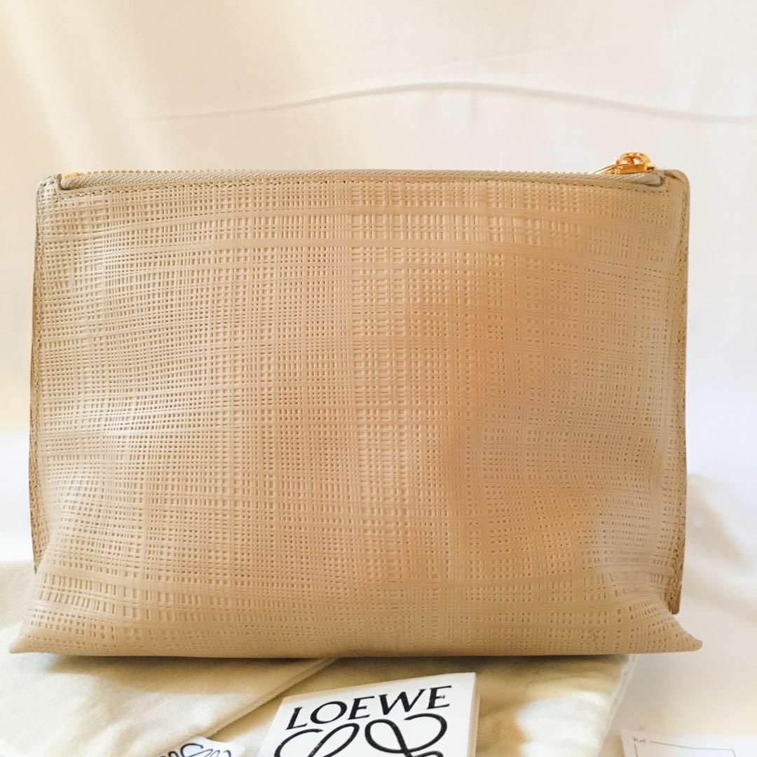 LOEWE ロエベ アナグラム リネン Tポーチ-