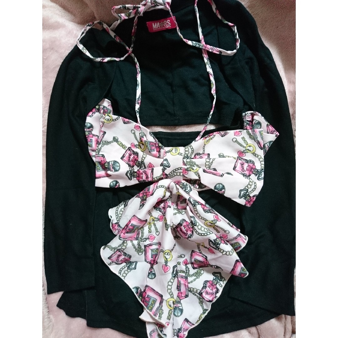 MA✽RSma*rsMA*RSma✽rs♡マーズ♡パフューム柄おりぼんトップス♡-
