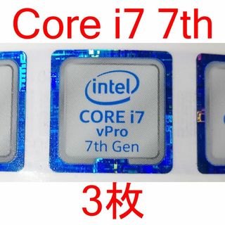 3枚 intel CORE i7 vPro 7th Gen(PCパーツ)