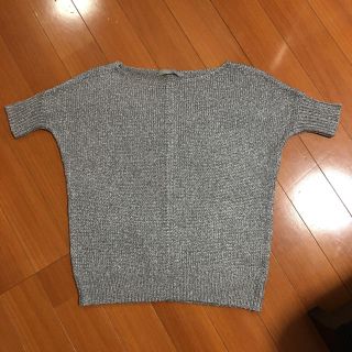 セオリー(theory)の【美品】theory luxe  シルバー サマーニット  Ｍ(ニット/セーター)