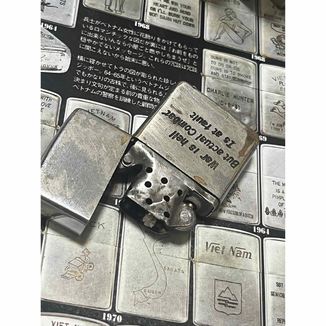 【ベトナムZIPPO】本物 1968年製ベトナムジッポー「米軍部隊章」LOC