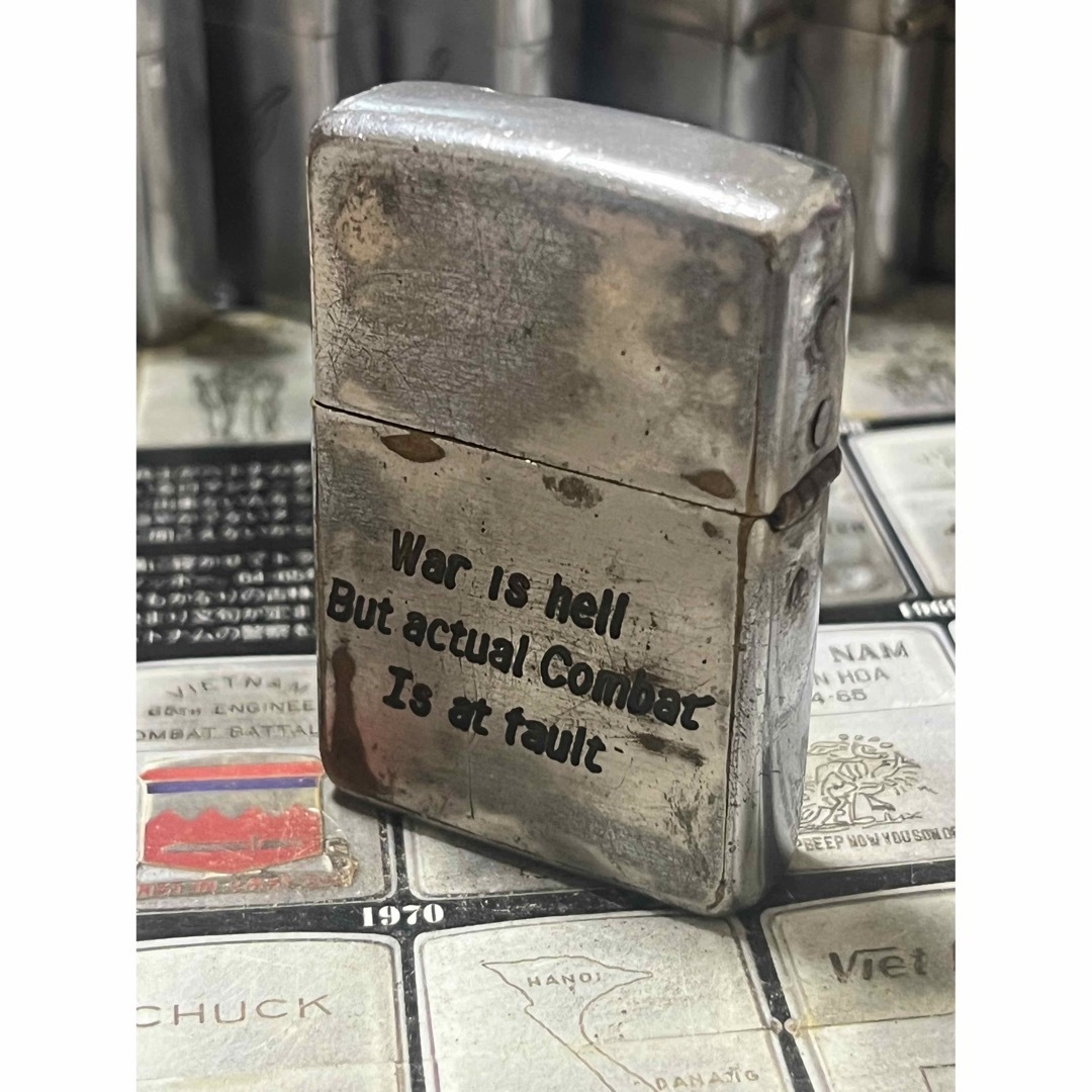 ベトナムZIPPO】本物 1968年製ベトナムジッポー「米軍部隊章」LOC