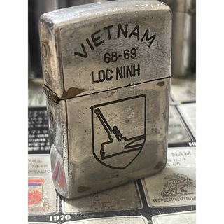 【ベトナムZIPPO】本物 1968年製ベトナムジッポー「ベトナム地図」PHU