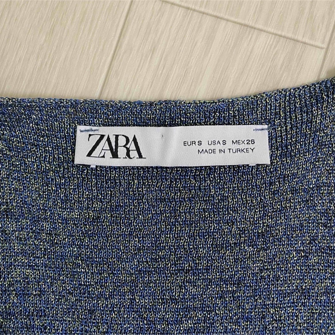 ZARA(ザラ)のZARA グリッタープリーツワンピース レディースのワンピース(ロングワンピース/マキシワンピース)の商品写真