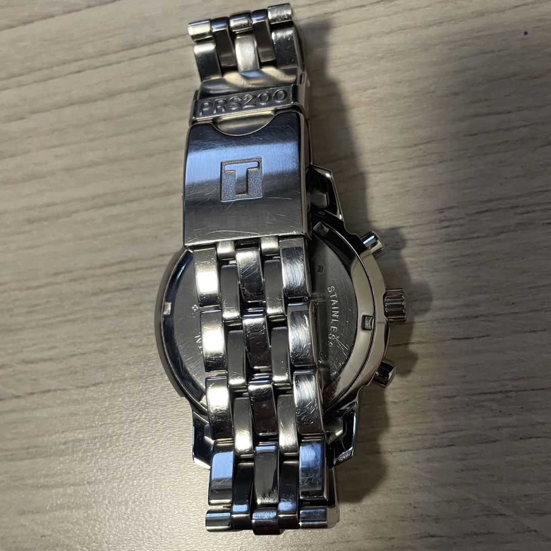 【美品】TISSOT メンズ腕時計PRS200シルバー/ブルー