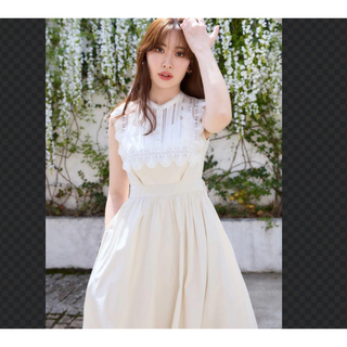 ハーリップトゥ(Her lip to)のGrace Cotton-Blend Long Dress(ロングワンピース/マキシワンピース)