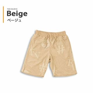 モチーフ柄 型押し パイル生地 ショーツ/ベージュ(全3色)(ショートパンツ)