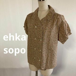 エヘカソポ(ehka sopo)のエヘカソポの花柄半袖シャツ(^^)(シャツ/ブラウス(半袖/袖なし))