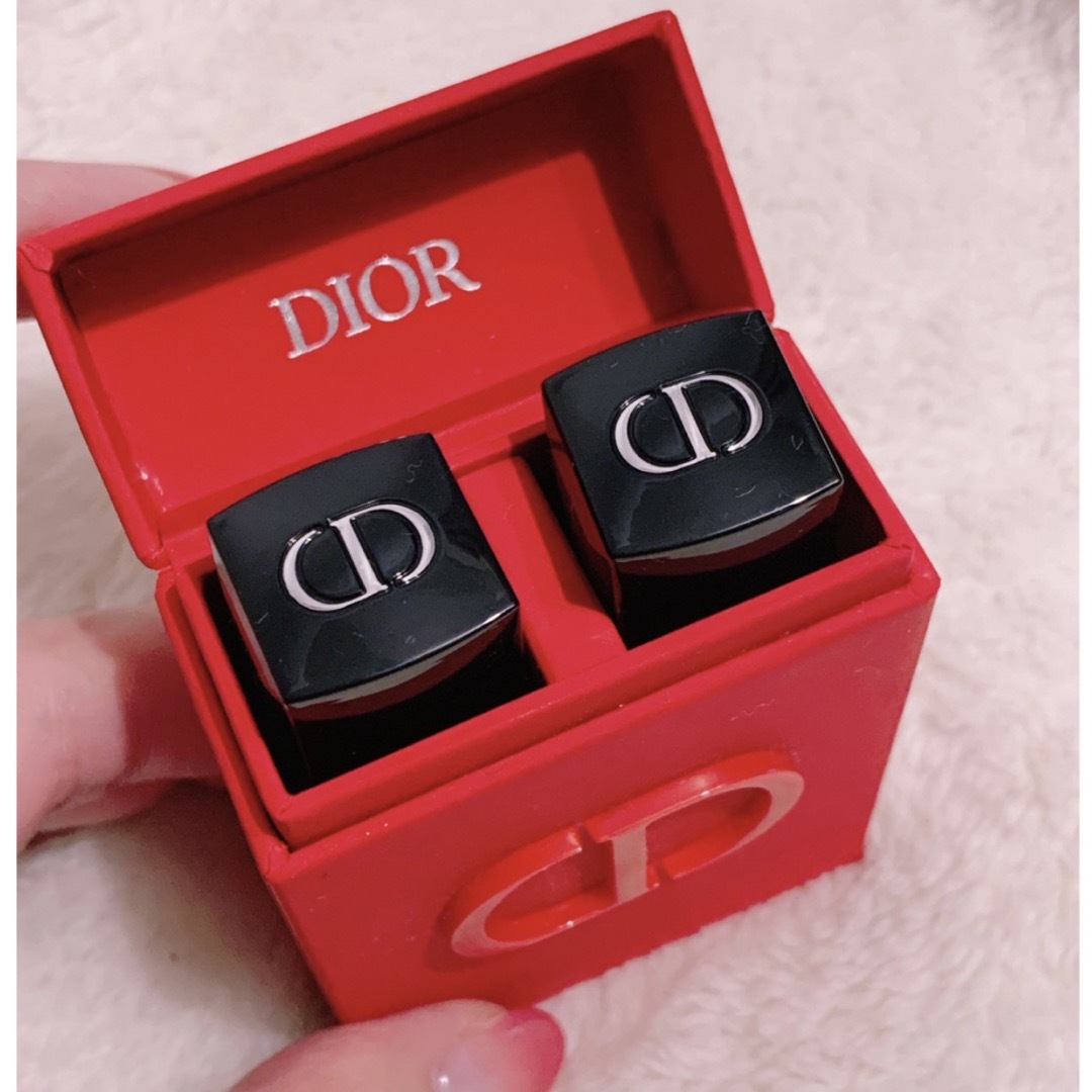 Dior(ディオール)の【未使用品】Dior リップケース＋リップ2本セット コスメ/美容のベースメイク/化粧品(口紅)の商品写真