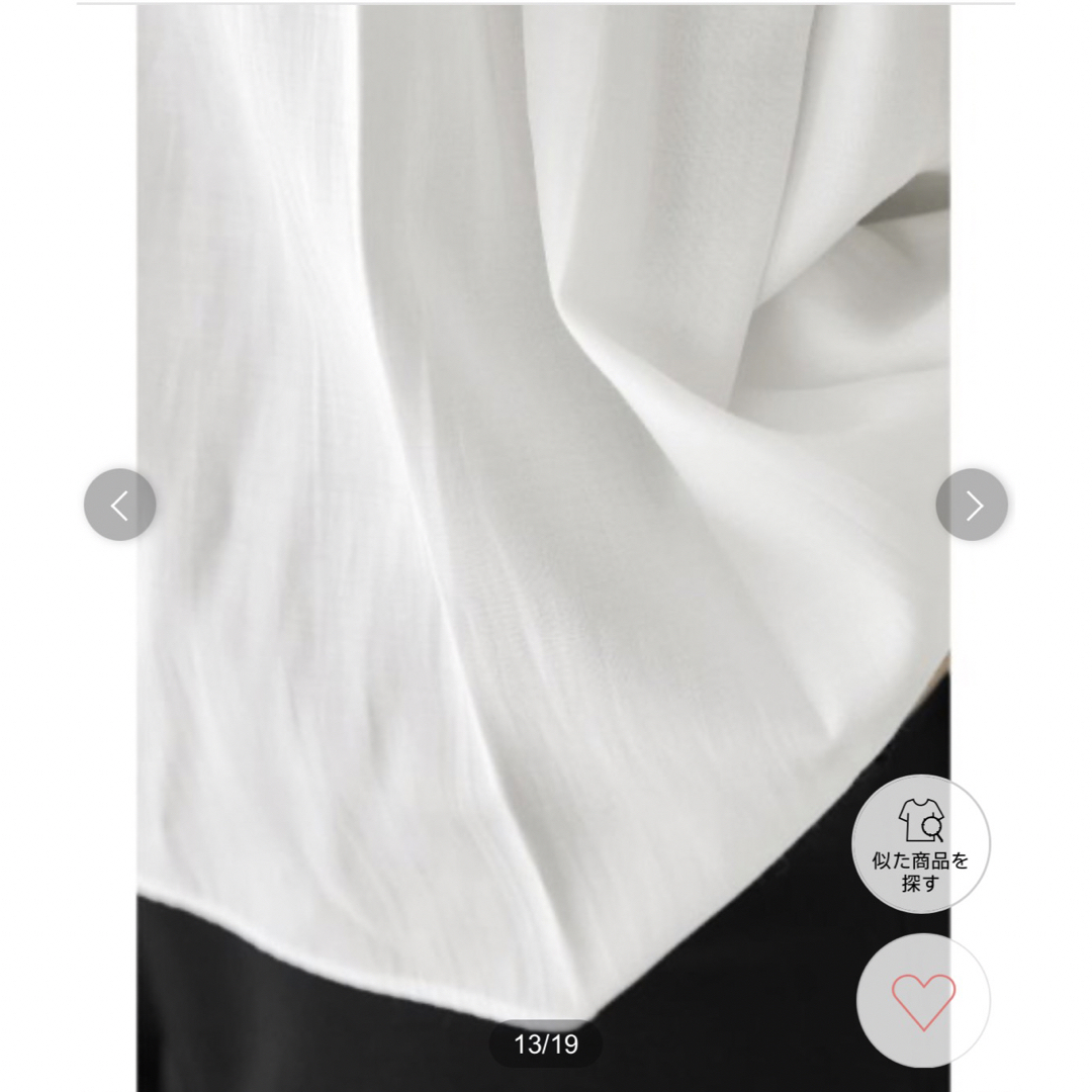 STYLE DELI(スタイルデリ)のスタイルデリ　エアリーギャザーノースリーブブラウス　新品未使用 レディースのトップス(シャツ/ブラウス(半袖/袖なし))の商品写真