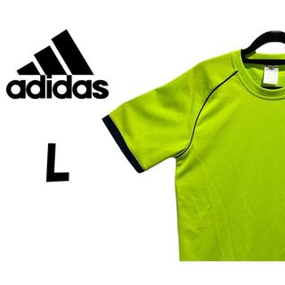 アディダス(adidas)のアディダス　半袖　スポーツウェア　Tシャツ　グリーン　L　K00261(Tシャツ/カットソー(半袖/袖なし))