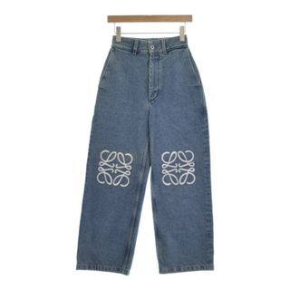 LOEWE ロエベ 23SS CROPPED JEANS HB44Y11W02 クロップド スリムジーンズ ブルー デニムパンツ