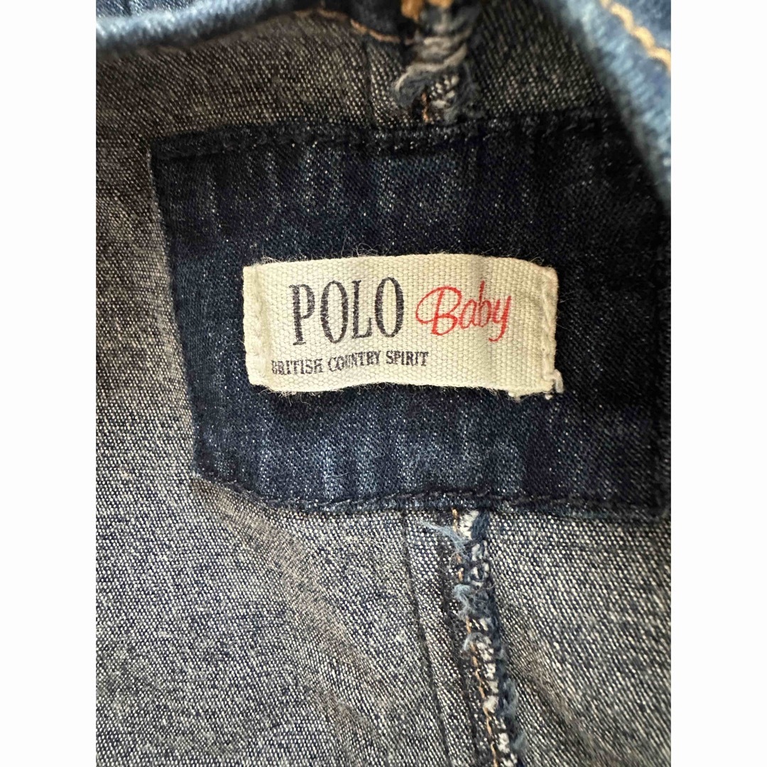 POLO baby オーバーオール　70〜80cm キッズ/ベビー/マタニティのベビー服(~85cm)(カバーオール)の商品写真