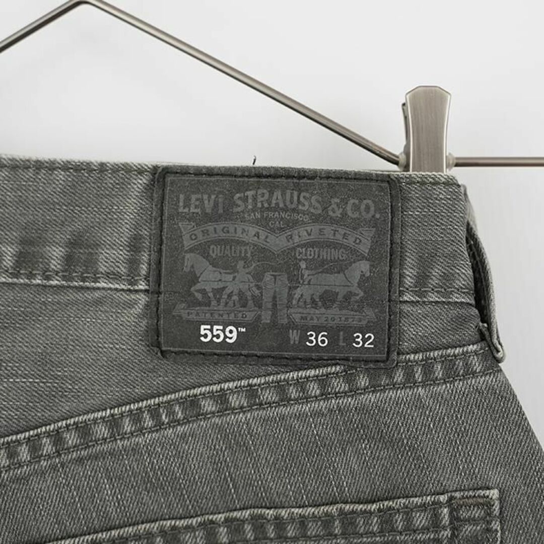 W36 Levi's リーバイス559 ブラックデニム バギーパンツ ワイド 黒