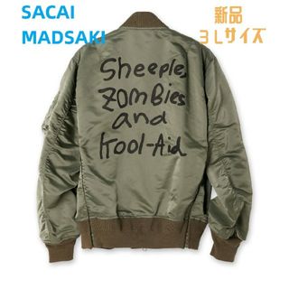 値下げ 未使用品 タグ付 サカイsacai MADSAKIバックペイントMA-1