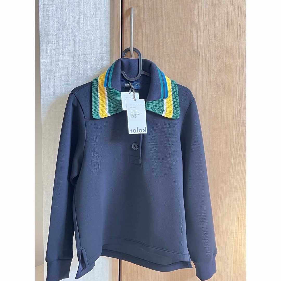 Kolor スウェット ポロシャツ-