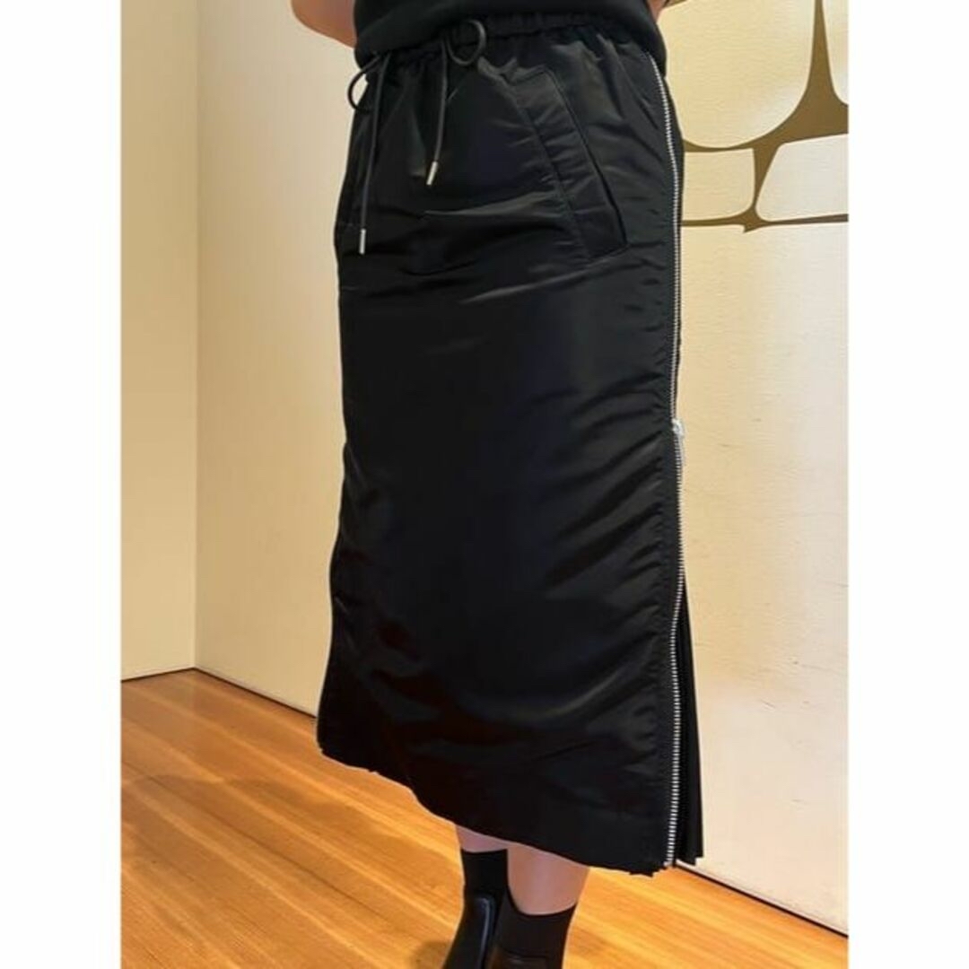 入手困難★sacaiサカイ★大定番MA-1 Nylon Twill Skirt黒