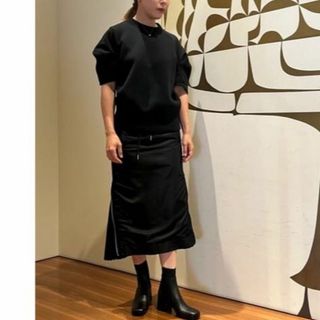 入手困難★sacaiサカイ★大定番MA-1サイドプリーツスカート黒