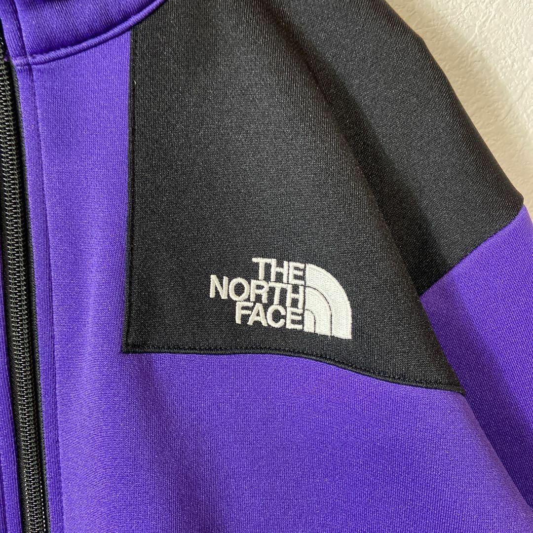 【人気トラックジャケット】THE NORTH FACEパープル紫刺繍ロゴ