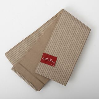 【男角帯 紳士】3501 メンズ　リバーシブル　薄茶色系　着物　浴衣　日本製(帯)