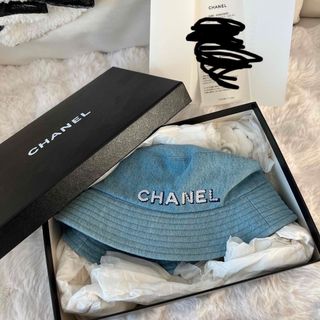 シャネル(CHANEL)のCHANEL バケハ　デニム　帽子(ハット)