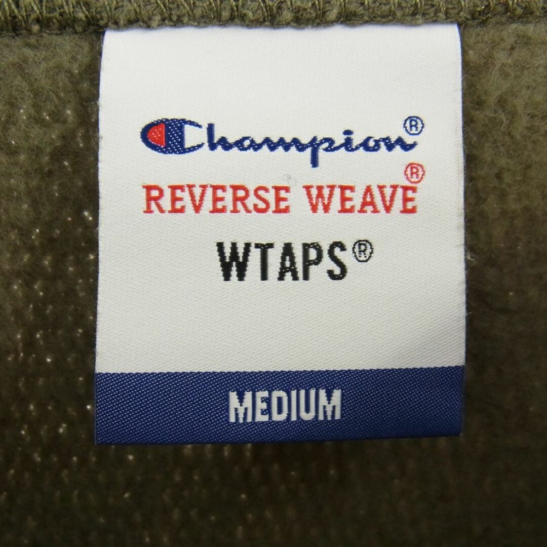 WTAPS ダブルタップス スウェット 21AW C8-T016 × Champion チャンピオン CREW REVERSE WEAVE  リバースウィーブ アカデミー クルーネック スウェット M【中古】