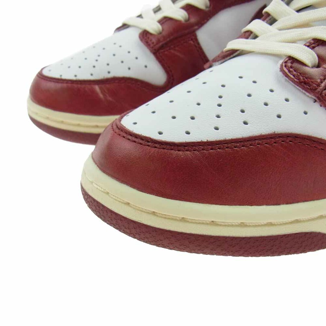 NIKE ナイキ スニーカー FJ4555-100 WMNS Dunk Low PRM Team Red and White ダンク ロー プレミアム  チームレッド ホワイト レッド系 ホワイト系 26cm【中古】