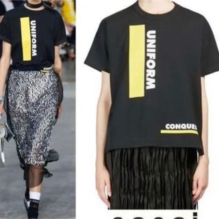 サカイ(sacai)のsacai  サイドジップロゴTシャツ(Tシャツ(半袖/袖なし))