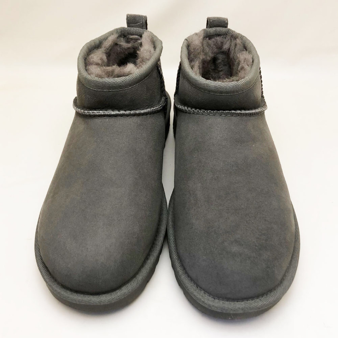 新品 UGG レディースブーツ クラシック ウルトラミニ グレー 25.0cm