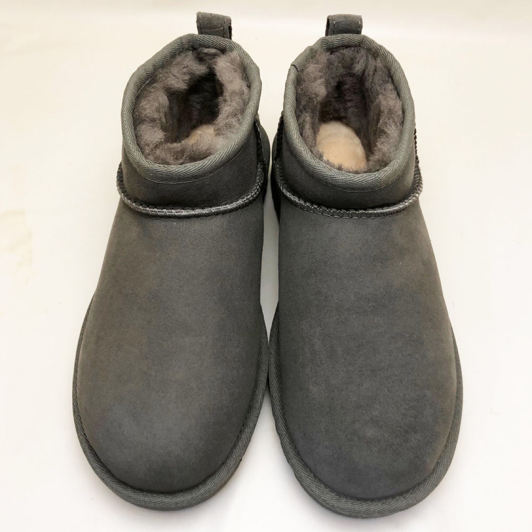 新品 UGG レディースブーツ クラシック ウルトラミニ グレー 25.0cm