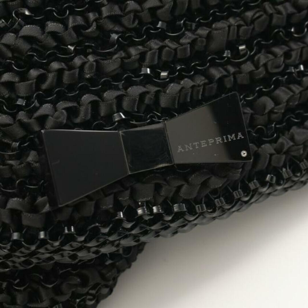 ANTEPRIMA(アンテプリマ)のCRISTALLO FIOCCO クリスタッロ フィオッコ  チェーンショルダーバッグ PVC サテン エナメルレザー ブラック レディースのバッグ(ショルダーバッグ)の商品写真