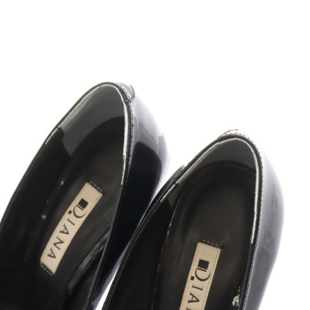 DIANA(ダイアナ)のダイアナ DIANA パンプス エナメル ピンヒール 21.5cm 黒 レディースの靴/シューズ(ハイヒール/パンプス)の商品写真