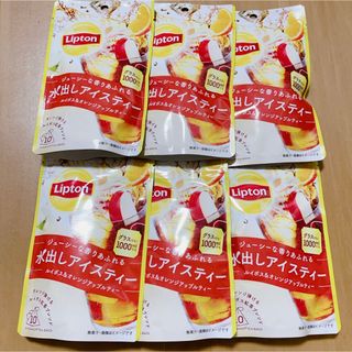 リプトン紅茶 水出しアイスティー ルイボス&オレンジアップルティー 6個(茶)