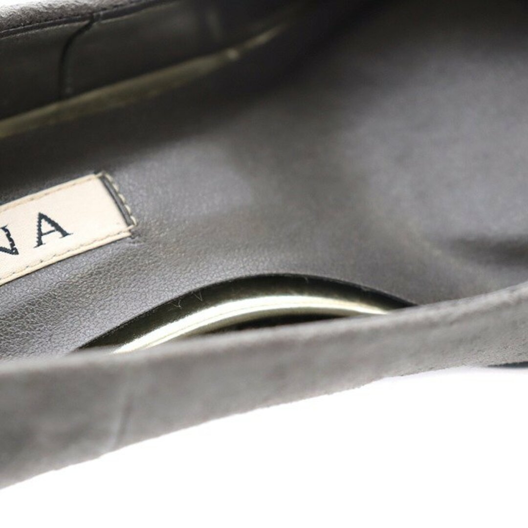 DIANA(ダイアナ)のダイアナ パンプス ポインテッドトゥ チャンキーヒール スエード グレー レディースの靴/シューズ(ハイヒール/パンプス)の商品写真