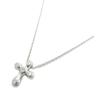 Tiffany & Co. ティファニー スモールクロス 5Pダイヤ ネックレス