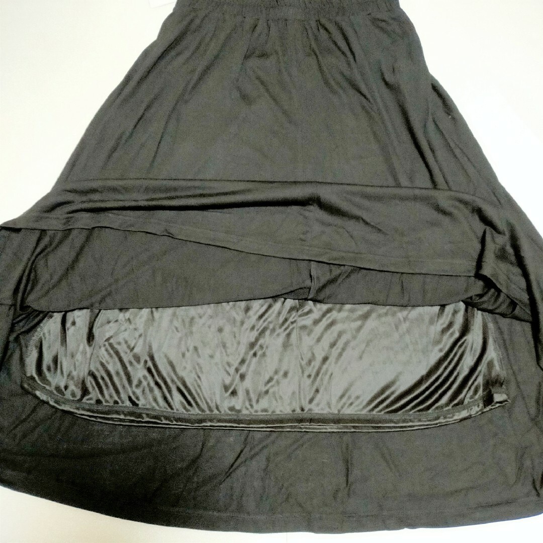 HONEYS(ハニーズ)の『新品未使用』Honeys ロングスカート ブラック レディースのスカート(ロングスカート)の商品写真