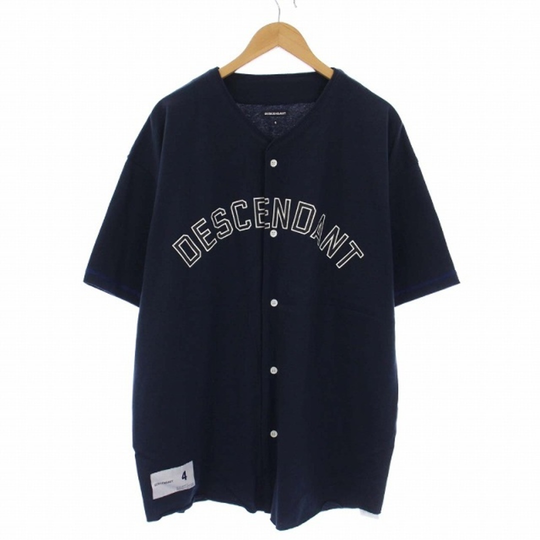 DESCENDANT BEARS SS ロゴプリント ベースボール シャツ