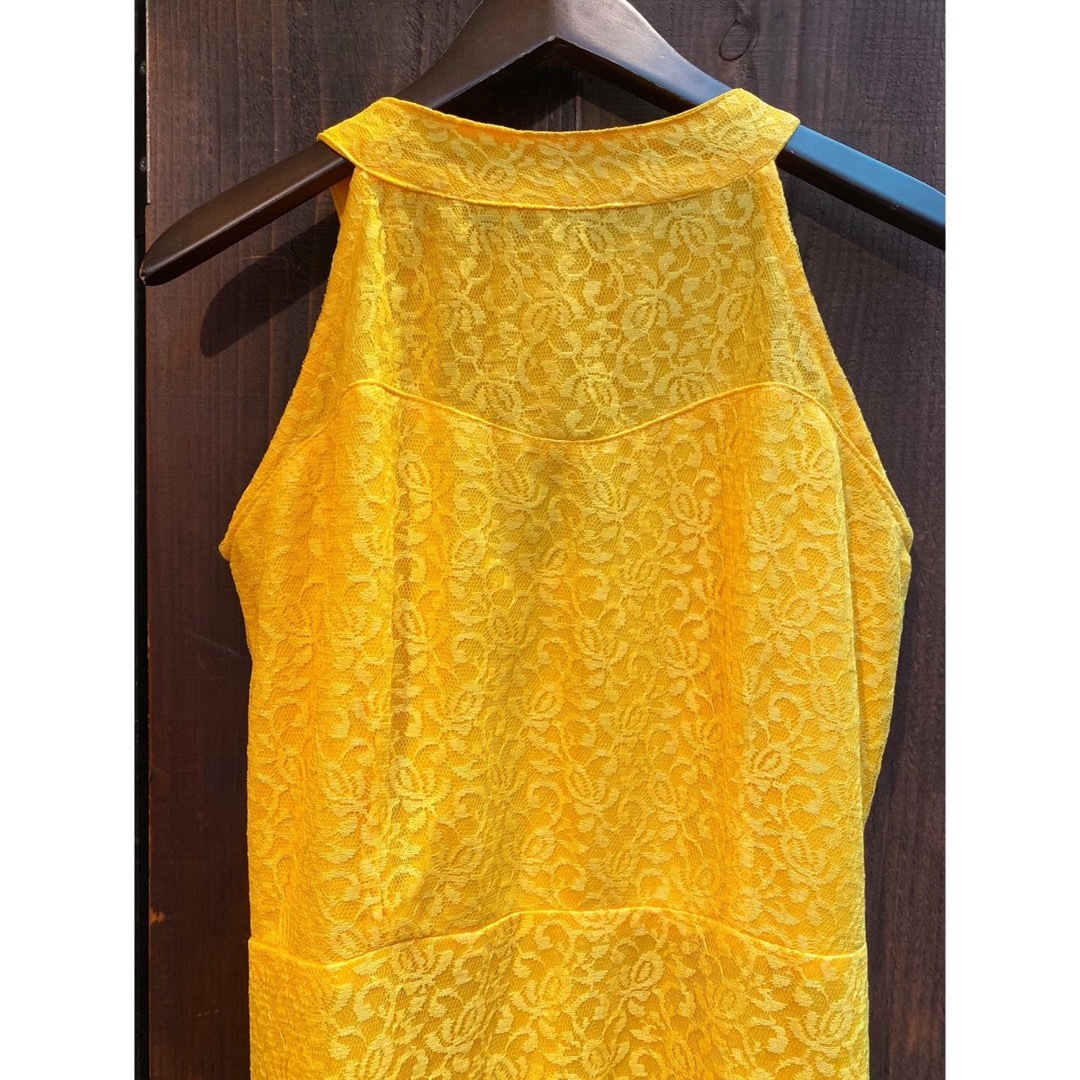 Grimoire(グリモワール)の【SALE】vintage yellow dress レディースのワンピース(ロングワンピース/マキシワンピース)の商品写真