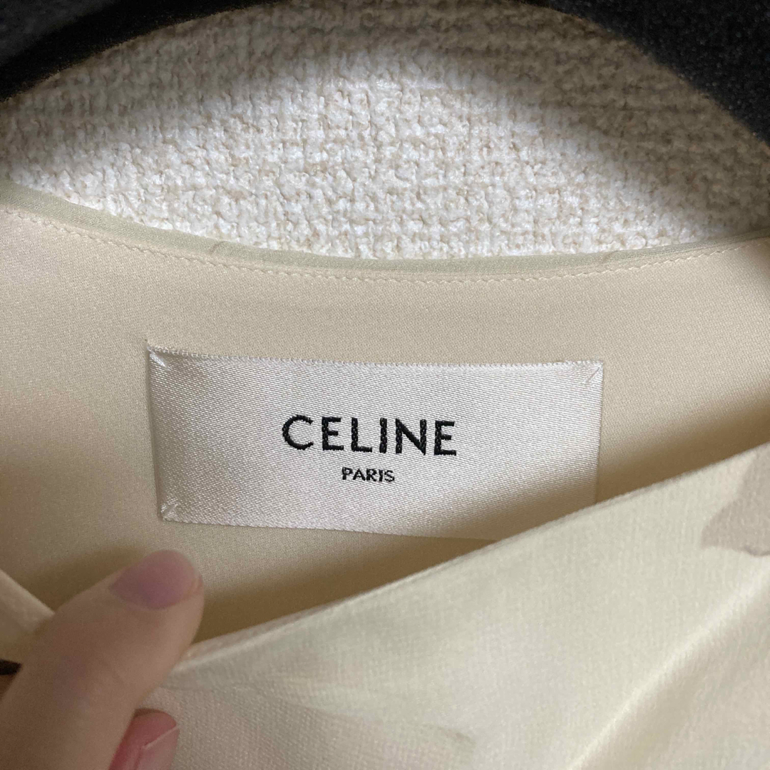 celine(セリーヌ)のセリーヌ✨花柄ワンピース❤ CELINE☆シルク ケープスリーブ  レディースのワンピース(ロングワンピース/マキシワンピース)の商品写真