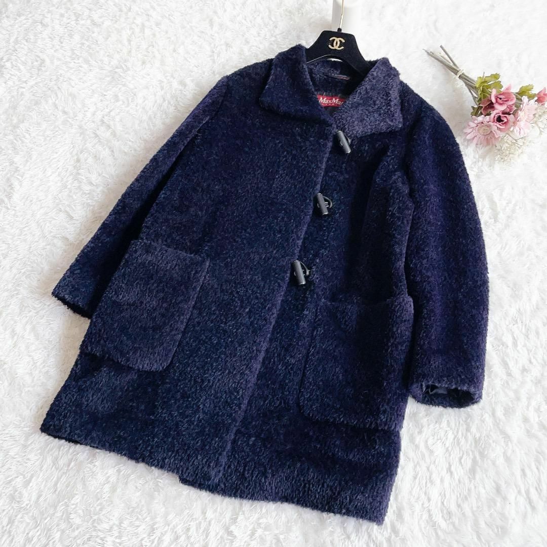 極美品◇MaxMara◇近年モデル アルパカ テディコート ダッフルコート