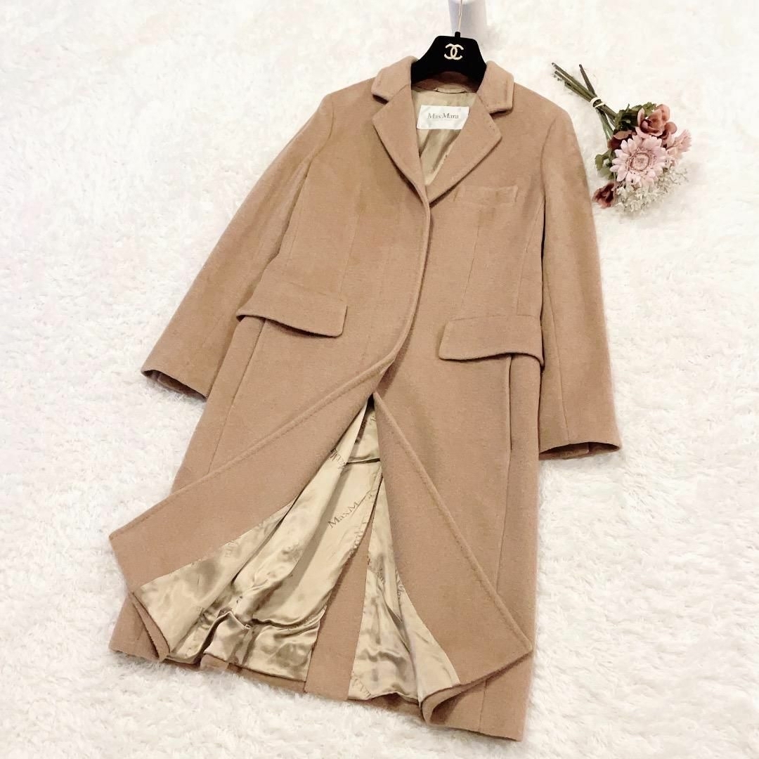 Max Mara - 極美品◇MaxMara◇キャメル100% 白タグ チェスターコート