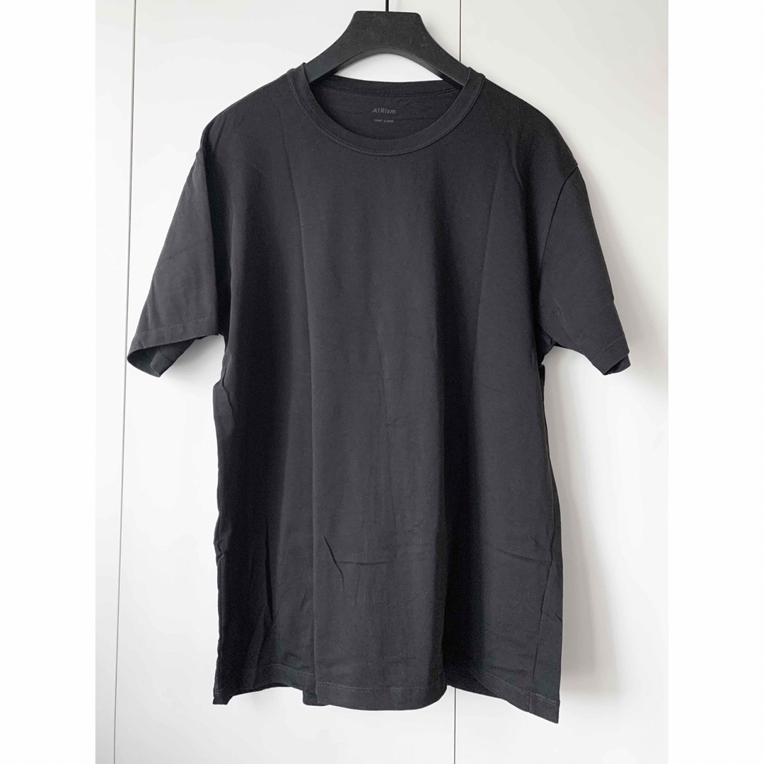 UNIQLO(ユニクロ)のユニクロUNIQLO エアリズムコットンクルーネックTシャツ メンズ L メンズのトップス(Tシャツ/カットソー(半袖/袖なし))の商品写真