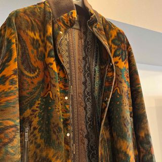 ETRO エトロ ブルゾン（その他） L 黒等(総柄)