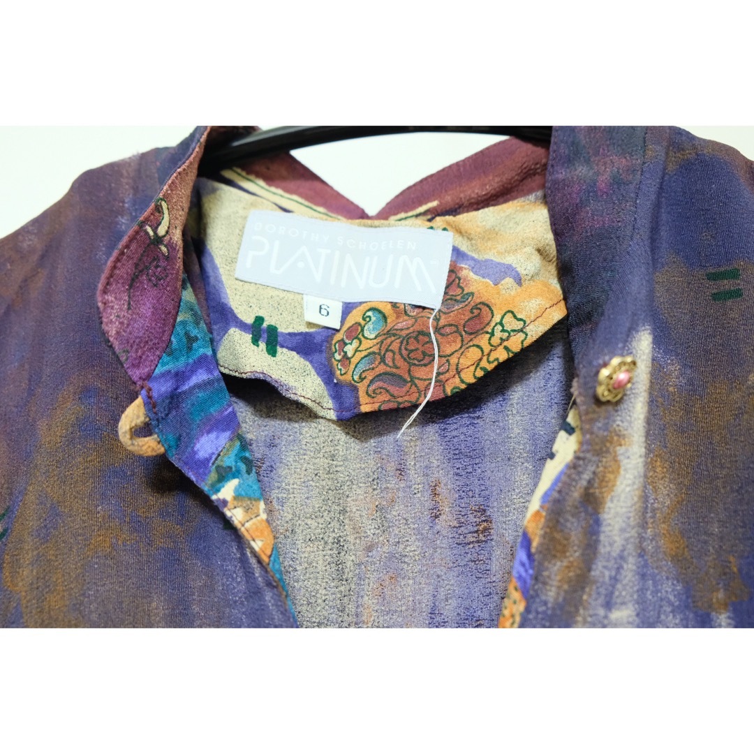 DEPT(デプト)の【SALE】vintage half sleeve chine dress レディースのワンピース(ロングワンピース/マキシワンピース)の商品写真