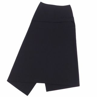 ヨウジヤマモト Yohji Yamamoto ウール スカート ひざ丈 レディース 黒 ブラック size1 Y01390