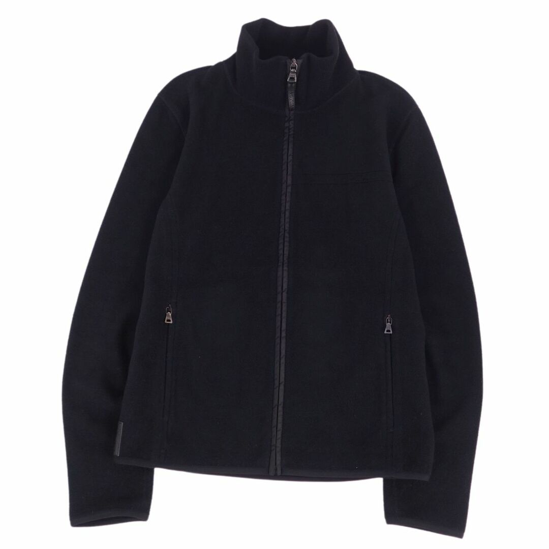 美品 プラダ スポーツ PRADA SPORT ジャケット ブルゾン フリース ロゴ柄 ジップアップ アウター レディース M ブラック |  フリマアプリ ラクマ